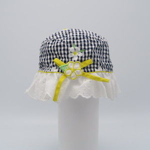 Unknown Girls White | Black Sun Hat size: 3-6 Months